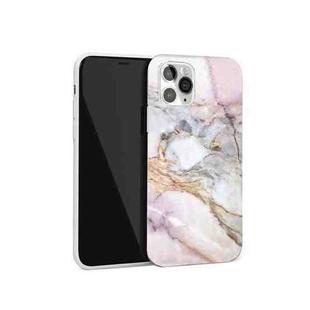 Glossy Marble Pattern TPU Protective Case For iPhone 11(Purple Grey)