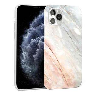 Glossy Marble Pattern TPU Protective Case For iPhone 11 Pro(Orange White)