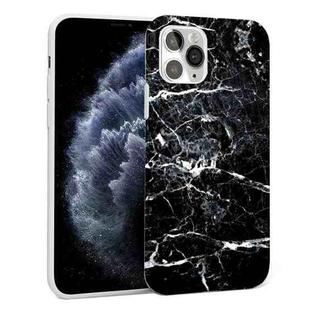 Glossy Marble Pattern TPU Protective Case For iPhone 11 Pro(Black)