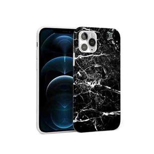 Glossy Marble Pattern TPU Protective Case For iPhone 11 Pro Max(Black)