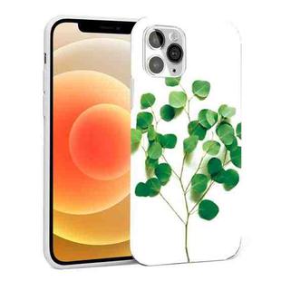 Glossy Plant Pattern TPU Protective Case For iPhone 12 mini(Grass)
