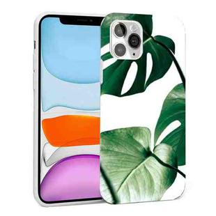 Glossy Plant Pattern TPU Protective Case For iPhone 11(Turtle Leaf)