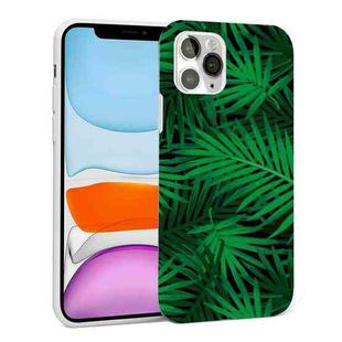 Glossy Plant Pattern TPU Protective Case For iPhone 11(Palm Leaf)