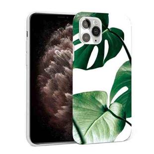 Glossy Plant Pattern TPU Protective Case For iPhone 11 Pro Max(Turtle Leaf)