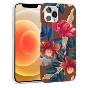 Glossy Flower Pattern TPU Protective Case For iPhone 12 mini(F3)
