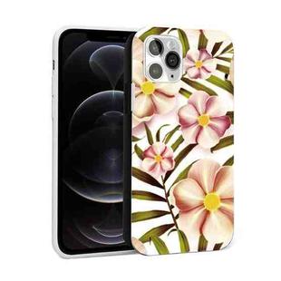 Glossy Flower Pattern TPU Protective Case For iPhone 12 / 12 Pro(F1)