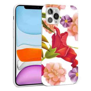 Glossy Flower Pattern TPU Protective Case For iPhone 11(F5)