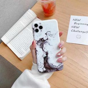 Glossy Marble Pattern TPU Protective Case For iPhone 12 mini(White)