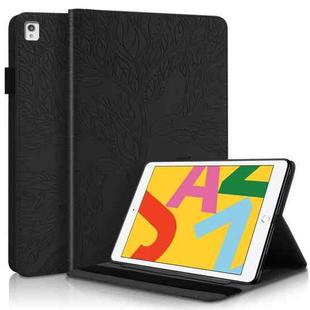 For iPad 10.2 / iPad Pro 10.5 inch Life Tree Series Horizontal Flip Leather Case with Holder & Card Slots & Pen Slot & Sleep / Wake-up Function(Black)