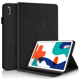 For Huawei MatePad 10.4 inch Life Tree Series Horizontal Flip Leather Case with Holder & Card Slots & Pen Slot(Black)