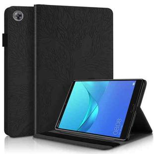 For Huawei MediaPad M5 10.8 inch Life Tree Series Horizontal Flip Leather Case with Holder & Card Slots & Pen Slot(Black)