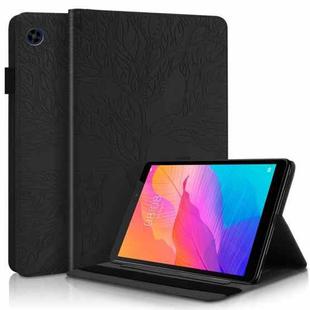 For Huawei MatePad T8 8 inch Life Tree Series Horizontal Flip Leather Case with Holder & Card Slots & Pen Slot(Black)