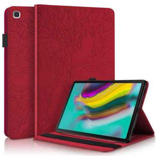 For Samsung Galaxy Tab S5e 10.5 T720 Life Tree Series Horizontal Flip Leather Case with Holder & Card Slots & Pen Slot(Red)