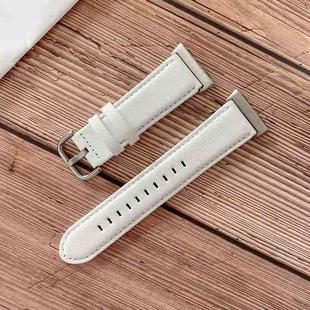 For OPPO Watch 41mm Shell Texture Watch Band(White)