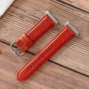 For OPPO Watch 41mm Shell Texture Watch Band(Red)