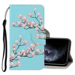 For iPhone 12 mini 3D Colored Drawing Horizontal Flip PU Leather Case with Holder & Card Slots & Wallet (Magnolia)