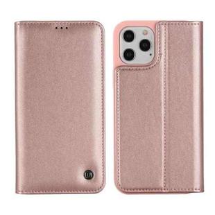 For iPhone 12 mini GEBEI PU+TPU Horizontal Flip Protective Case with Holder & Card Slots (Rose Gold)