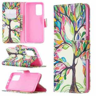 For Xiaomi Mi 10T / 10 Pro 5G Colored Drawing Pattern Horizontal Flip Leather Case with Holder & Card Slots & Wallet(Life Tree)