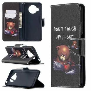 For Xiaomi Mi 10T Lite 5G Colored Drawing Pattern Horizontal Flip Leather Case with Holder & Card Slots & Wallet(Bear)