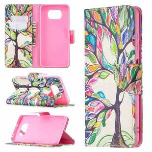 For Xiaomi Mi Poco X3 Colored Drawing Pattern Horizontal Flip Leather Case with Holder & Card Slots & Wallet(Life Tree)