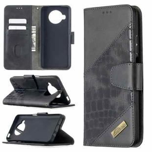 For Xiaomi Mi 10T Lite 5G Matching Color Crocodile Texture Horizontal Flip PU Leather Case with Wallet & Holder & Card Slots(Black)