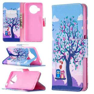 For Xiaomi Mi 10T Lite 5G Colored Drawing Pattern Horizontal Flip Leather Case with Holder & Card Slots & Wallet(Owl)