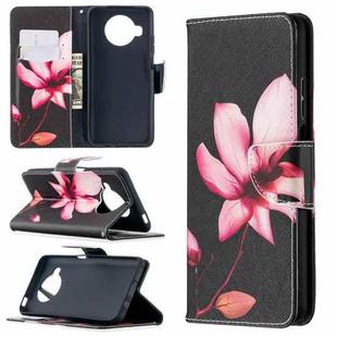 For Xiaomi Mi 10T Lite 5G Colored Drawing Pattern Horizontal Flip Leather Case with Holder & Card Slots & Wallet(Lotus)
