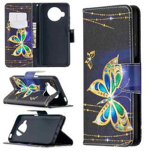 For Xiaomi Mi 10T Lite 5G Colored Drawing Pattern Horizontal Flip Leather Case with Holder & Card Slots & Wallet(Butterfly)