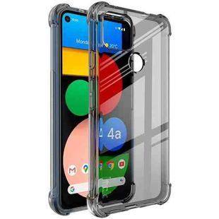 For Google Pixel 4a 5G IMAK All Coverage Shockproof Airbag TPU Case(Transparent Black)