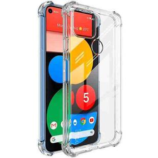 For Google Pixel 5 IMAK All Coverage Shockproof Airbag TPU Case(Transparent)