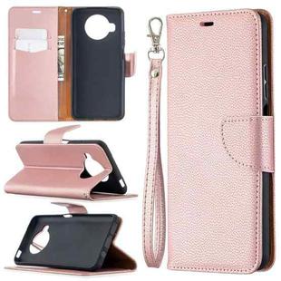 For Xiaomi Mi 10T Lite 5G Litchi Texture Pure Color Horizontal Flip Leather Case with Holder & Card Slots & Wallet & Lanyard(Rose Gold)