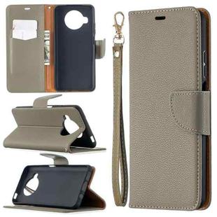 For Xiaomi Mi 10T Lite 5G Litchi Texture Pure Color Horizontal Flip Leather Case with Holder & Card Slots & Wallet & Lanyard(Grey)