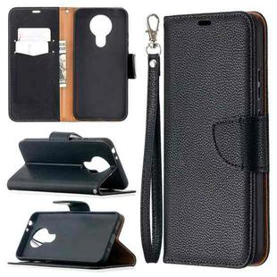 For Nokia 3.4 Litchi Texture Pure Color Horizontal Flip Leather Case with Holder & Card Slots & Wallet & Lanyard(Black)