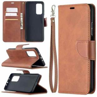 For Xiaomi Mi 10T 5G Retro Lambskin Texture Pure Color Horizontal Flip PU Leather Case with Holder & Card Slots & Wallet & Lanyard(Brown)