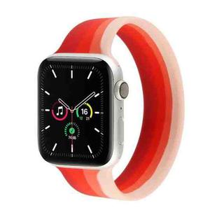 Rainbow Silicone Watchband For Apple Watch Series 7 45mm / 6 & SE & 5 & 4 44mm / 3 & 2 & 1 42mm, Length: S 125mm(2)