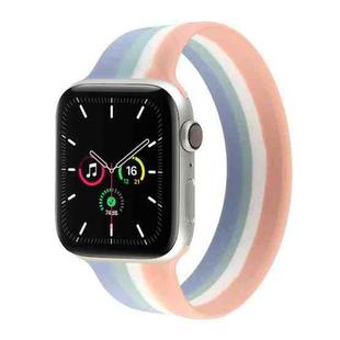 Rainbow Silicone Watchband For Apple Watch Series 7 45mm / 6 & SE & 5 & 4 44mm / 3 & 2 & 1 42mm, Length: S 125mm(13)