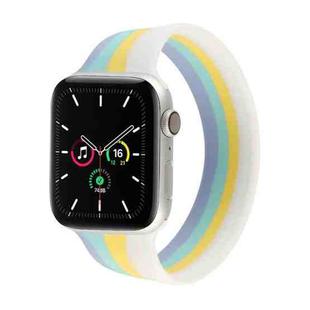 Rainbow Silicone Watchband For Apple Watch Series 7 45mm / 6 & SE & 5 & 4 44mm / 3 & 2 & 1 42mm, Length: M 145mm(12)