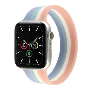 Rainbow Silicone Watchband For Apple Watch Series 7 45mm / 6 & SE & 5 & 4 44mm / 3 & 2 & 1 42mm, Length: M 145mm(13)