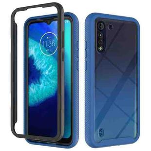 For Motorola Moto G8 Power Lite Starry Sky Solid Color Series Shockproof PC + TPU Protective Case(Royal Blue)