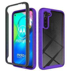 For Motorola Moto G8 Power (EU Version) Starry Sky Solid Color Series Shockproof PC + TPU Protective Case(Purple)