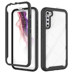 For Motorola Moto One Fusion Plus Starry Sky Solid Color Series Shockproof PC + TPU Protective Case(Black)