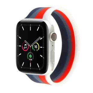 Rainbow Silicone Watch Band For Apple Watch Series 7 41mm / 6 & SE & 5 & 4 40mm / 3 & 2 & 1 38mm, Length: M 135mm(9)