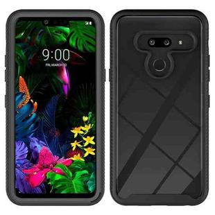 For LG G8 ThinQ Starry Sky Solid Color Series Shockproof PC + TPU Protective Case(Black)