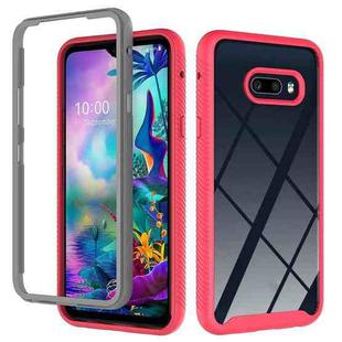 For LG V50S ThinQ 5G / G8X ThinQ Starry Sky Solid Color Series Shockproof PC + TPU Protective Case(Red)