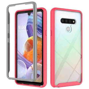 For LG Stylo 6 Starry Sky Solid Color Series Shockproof PC + TPU Protective Case(Red)