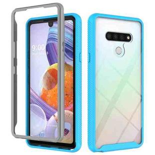 For LG Stylo 6 Starry Sky Solid Color Series Shockproof PC + TPU Protective Case(Light Blue)