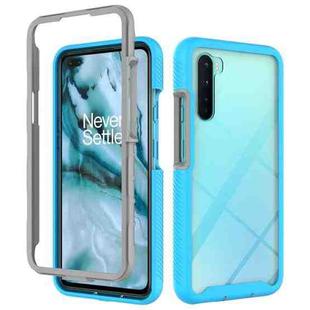 For OnePlus Nord Starry Sky Solid Color Series Shockproof PC + TPU Protective Case(Light Blue)