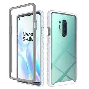 For OnePlus 8 Pro Starry Sky Solid Color Series Shockproof PC + TPU Protective Case(White)