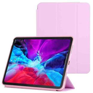 3-fold Horizontal Flip Smart Leather Case with Sleep / Wake-up Function & Holder For iPad Air 2022 / 2020 10.9(Pink)