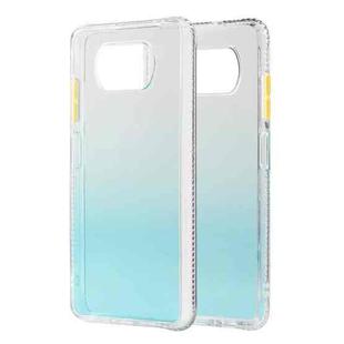 For Xiaomi Mi Poco X3 / NFC Gradient Shockproof TPU Case with Detachable Buttons(Green)